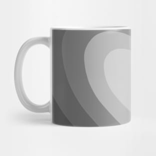 Black gradient heart Mug